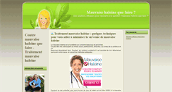 Desktop Screenshot of mauvaisehaleinequefaire.com