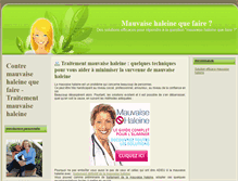 Tablet Screenshot of mauvaisehaleinequefaire.com